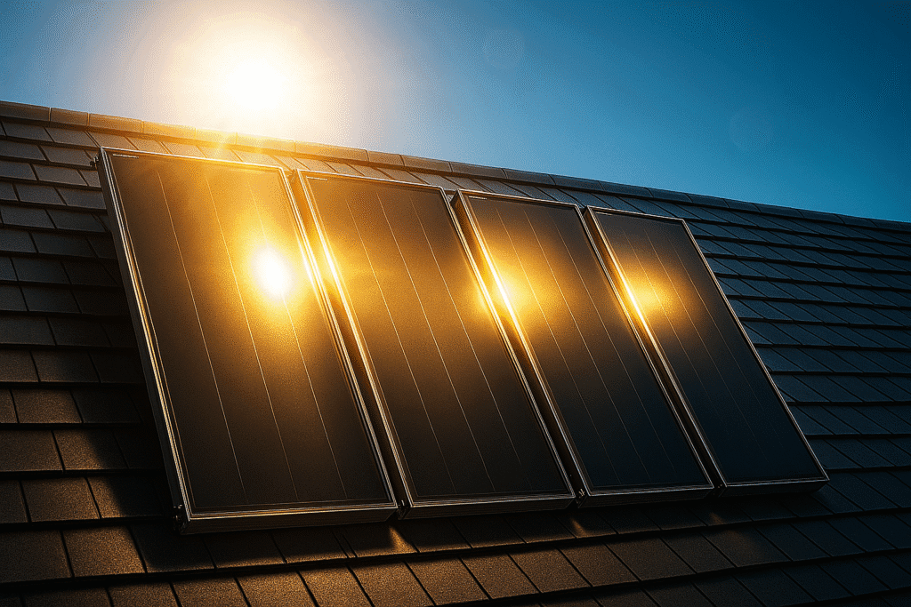 Imagem oficial da linha Industek Coletor Solar Banho HS