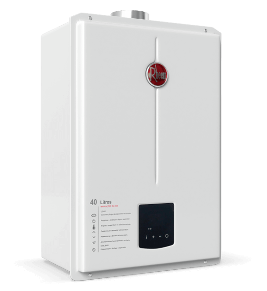 Aquecedor Digital 39,5 L GN / 40 L GLP Rheem