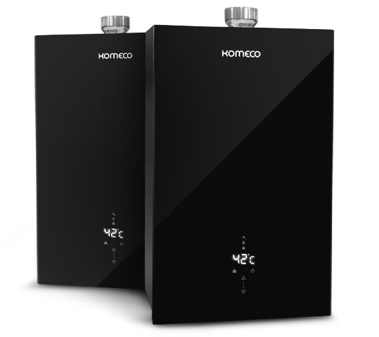 Aquecedor a gás Komeco KO 16BK Decor preto